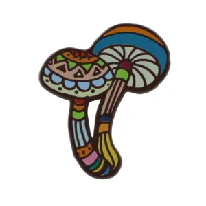 Limited Edition! Metal Pin, Psychedelic Mushroom